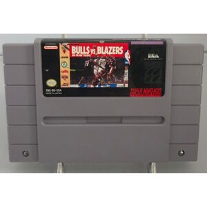 Bulls vs‎ Blazers NBA Playoffs - SNES Super Nintendo - 19 Stamp - TESTED